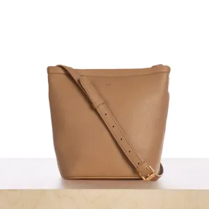 Mini Mia Bucket Bag - Khaki Pebble