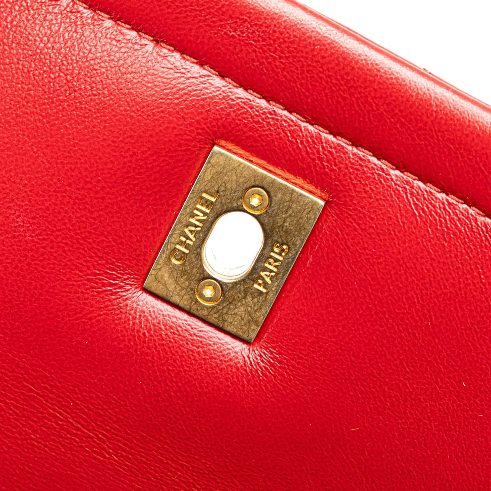 Mini Quilted Lambskin Soft Square Flap