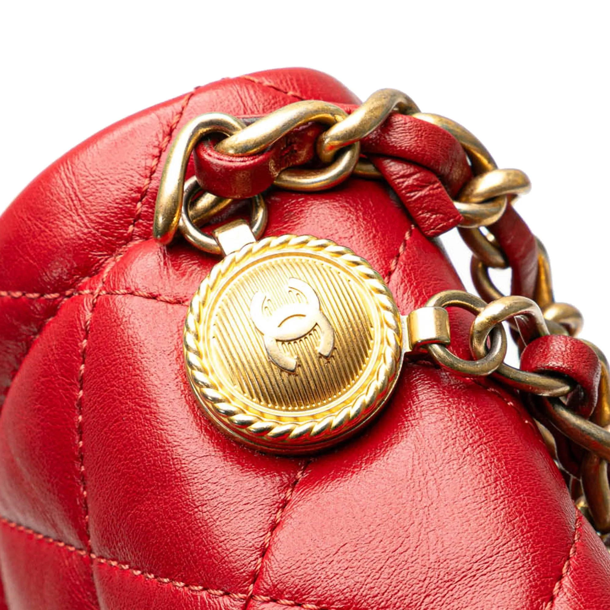 Mini Quilted Lambskin Soft Square Flap