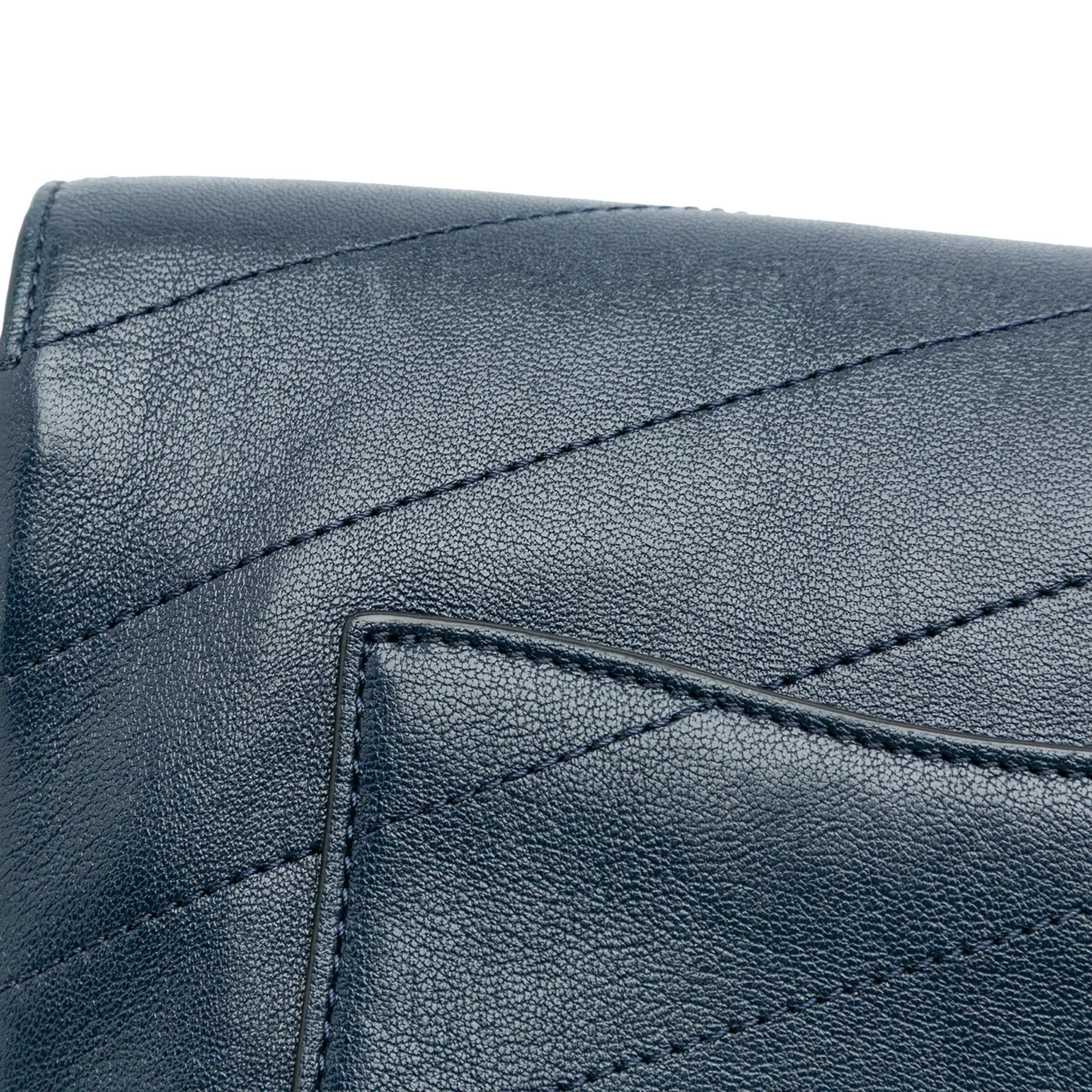 Mini Quilted Sheepskin Double Chevron Flap