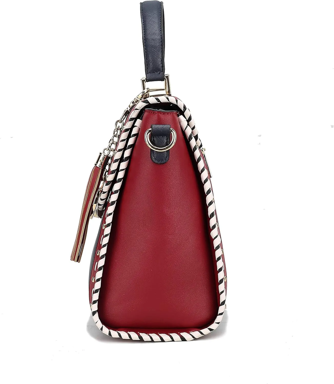 MKF Collection Crossbody Bag for Women, Vegan Leather Satchel Bags Top Handle Shoulder Bag Handbag Purse by Mia K