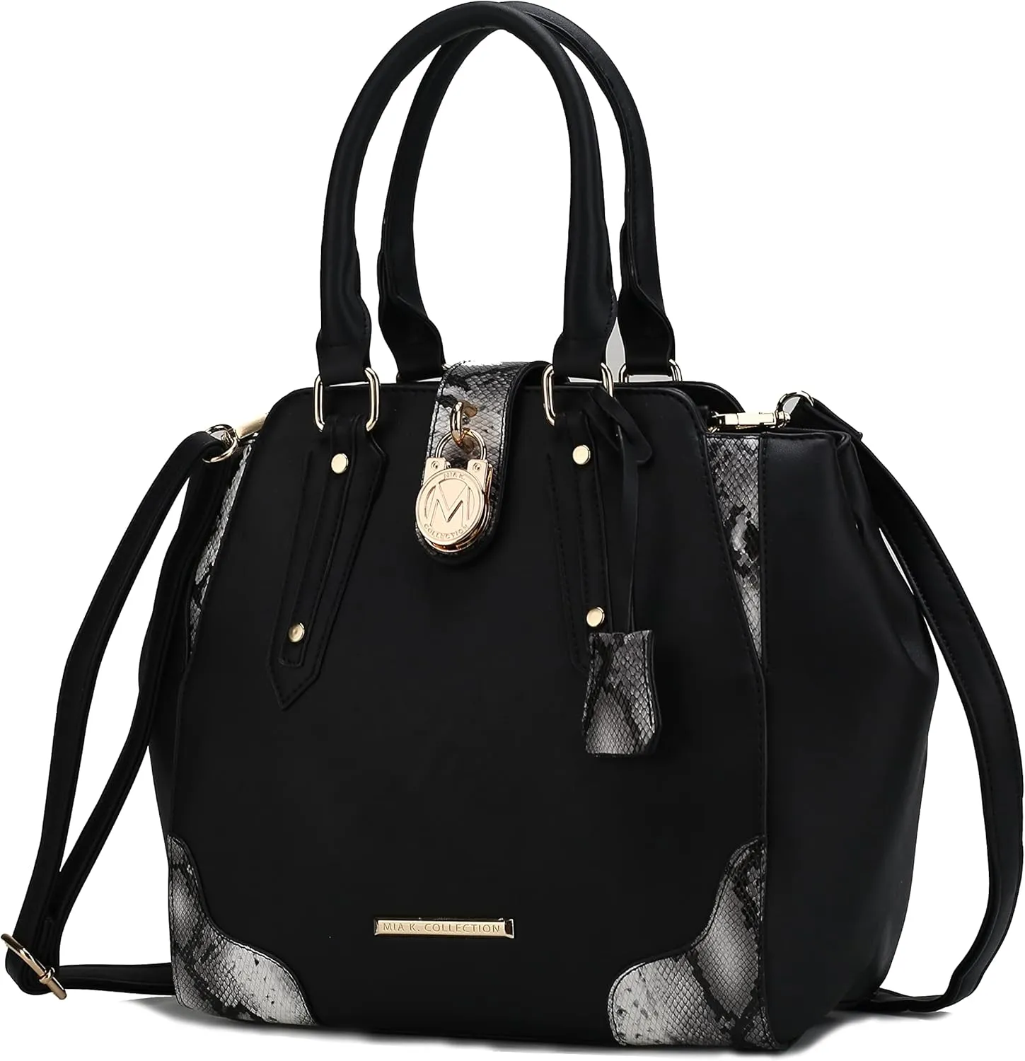 MKF Collection Satchel Bag for Women’s, Vegan Leather Crossbody Handbag Top-Handle Purse