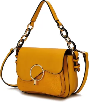 MKF Collection Satchel Bags for Women, Vegan Leather Shoulder bag, Crossbody bag Handbag Purse by Mia K