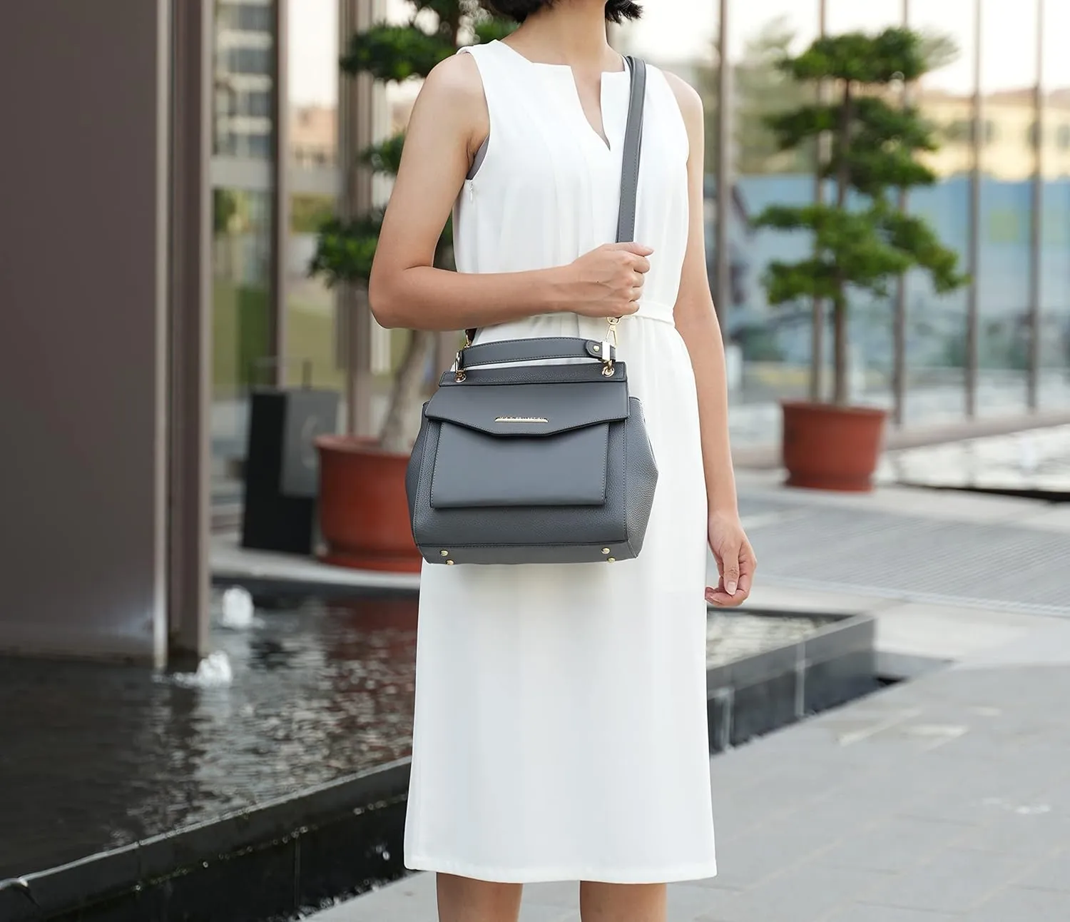 MKF Collection Satchel Convertible Handbag, Women’s Backpack, Satchel & Crossbody 3-in-1 Top-Handle Purse