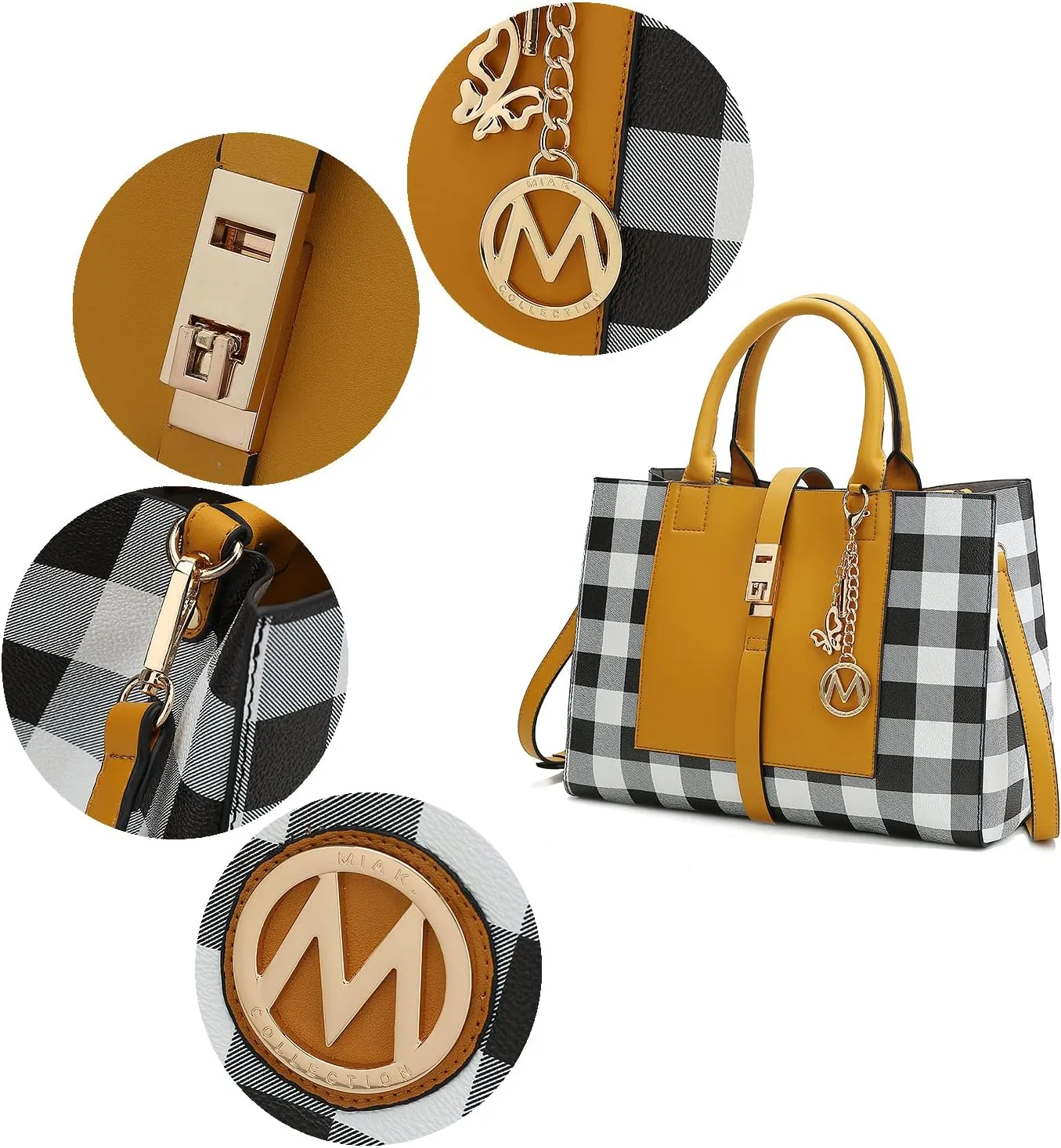 MKF Collection Women's Tote Bag with Wristlet Wallet, Vegan Leather Satchel Handbag by Mia K