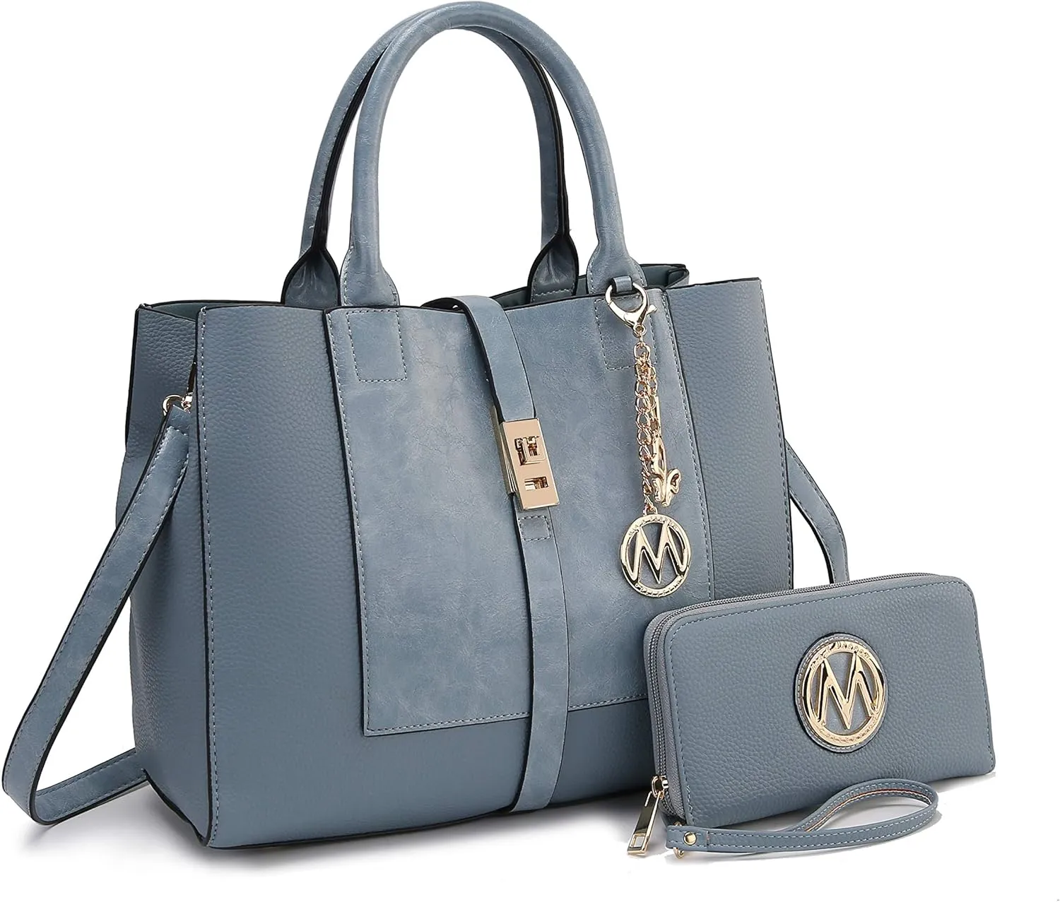 MKF Collection Women's Tote Bag with Wristlet Wallet, Vegan Leather Satchel Handbag by Mia K