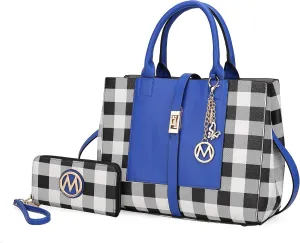 MKF Collection Women's Tote Bag with Wristlet Wallet, Vegan Leather Satchel Handbag by Mia K