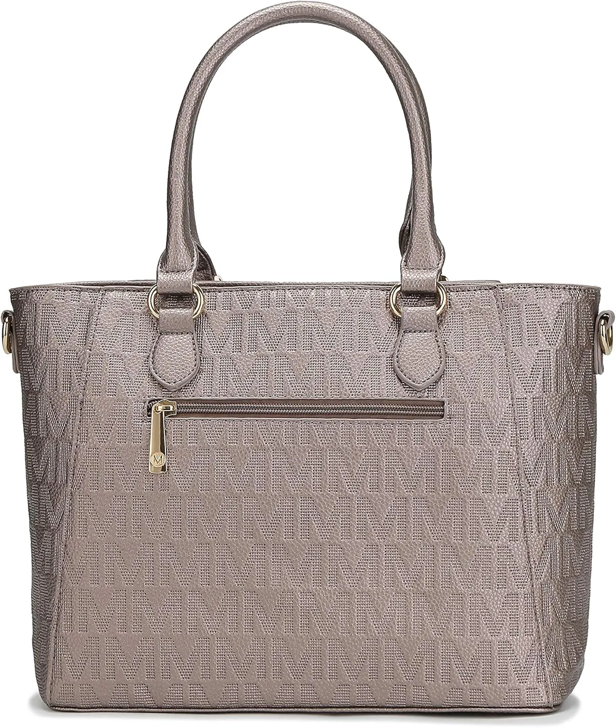 MKF Crossbody Shoulder Bag for Women – PU Leather Top Handle Pocketbook – Roomy Tote Satchel Handbag Purse M Charm