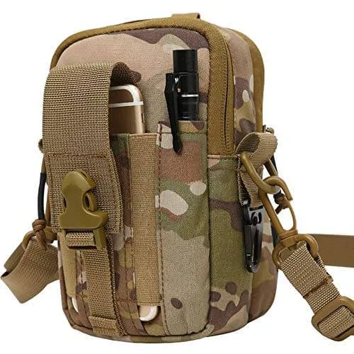 Molle EDC Tactical Pouch Waist Bag with Cell Phone Holster