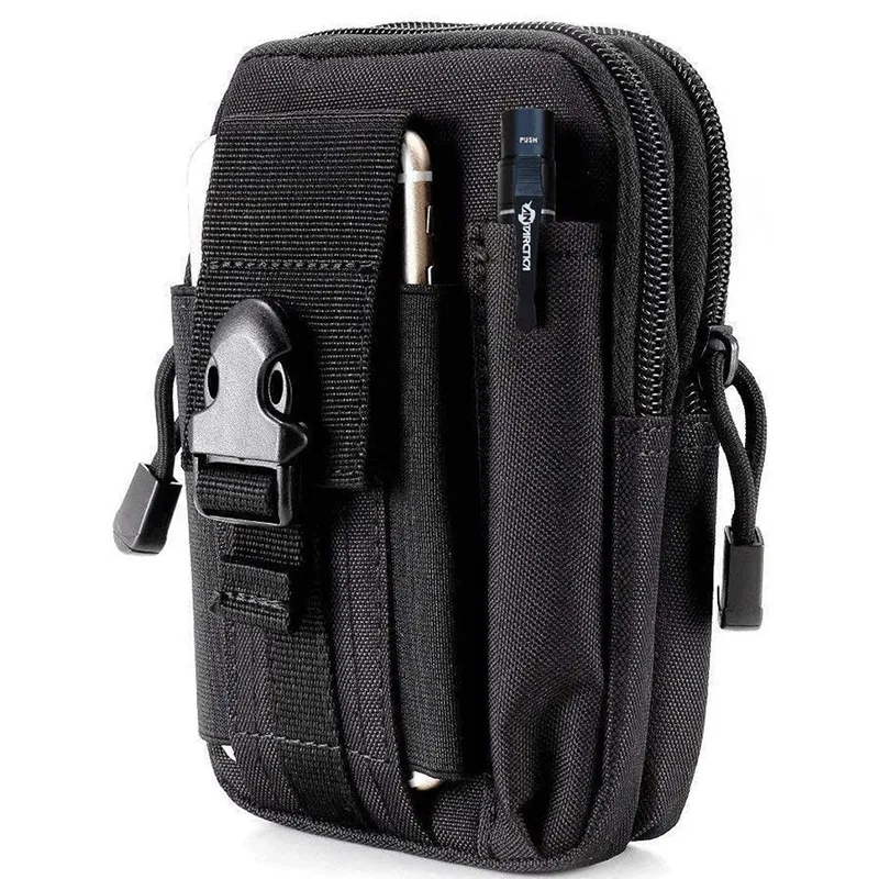 Molle EDC Tactical Pouch Waist Bag with Cell Phone Holster