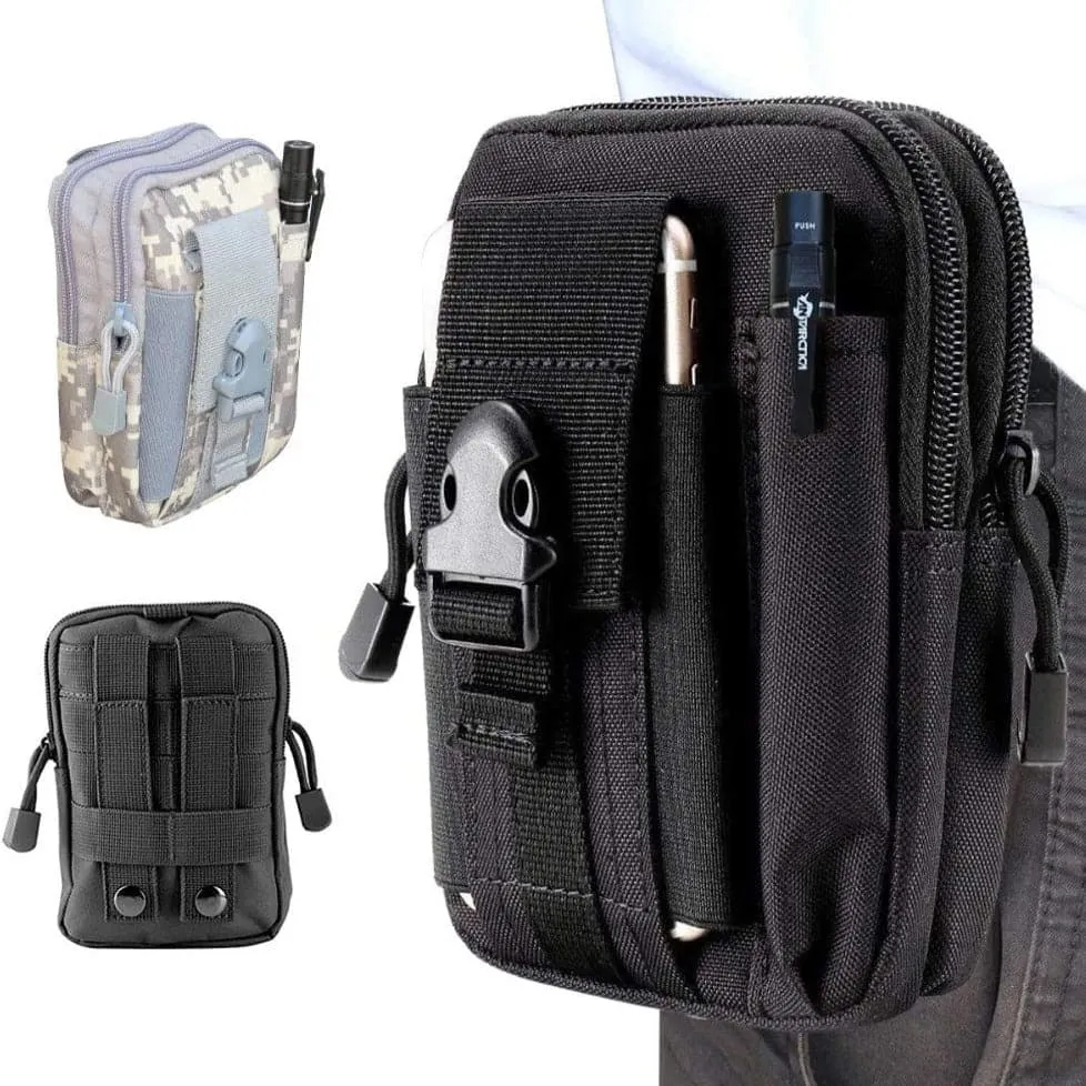 Molle EDC Tactical Pouch Waist Bag with Cell Phone Holster