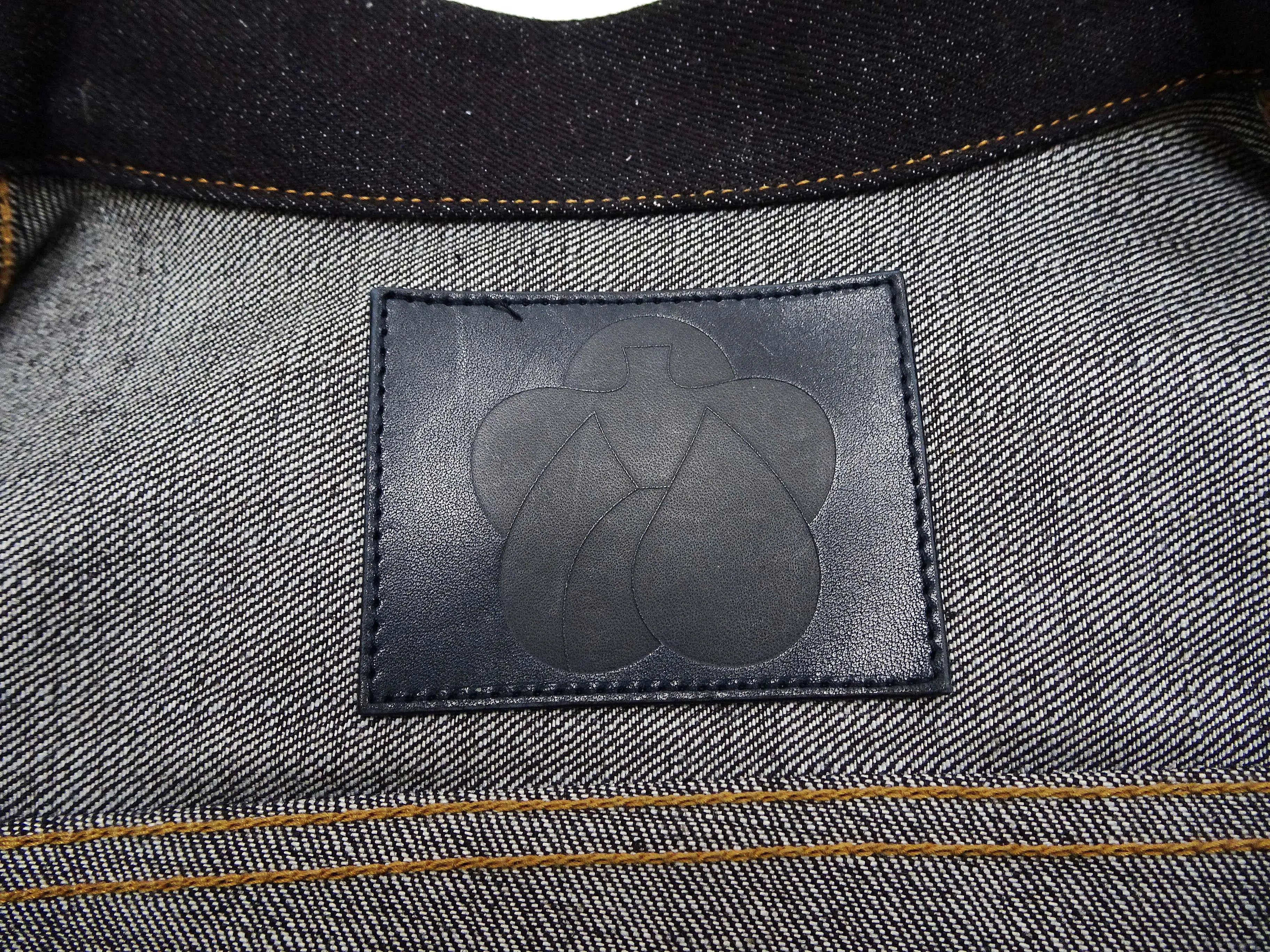 Momotaro Jeans Denim Jacket #002 Men's 1953 Type 2 Style 14.7oz. Zimbabwean Cotton Deep Indigo Denim Jean Jacket MMGJ0002 Sanforized, Unwashed Finish