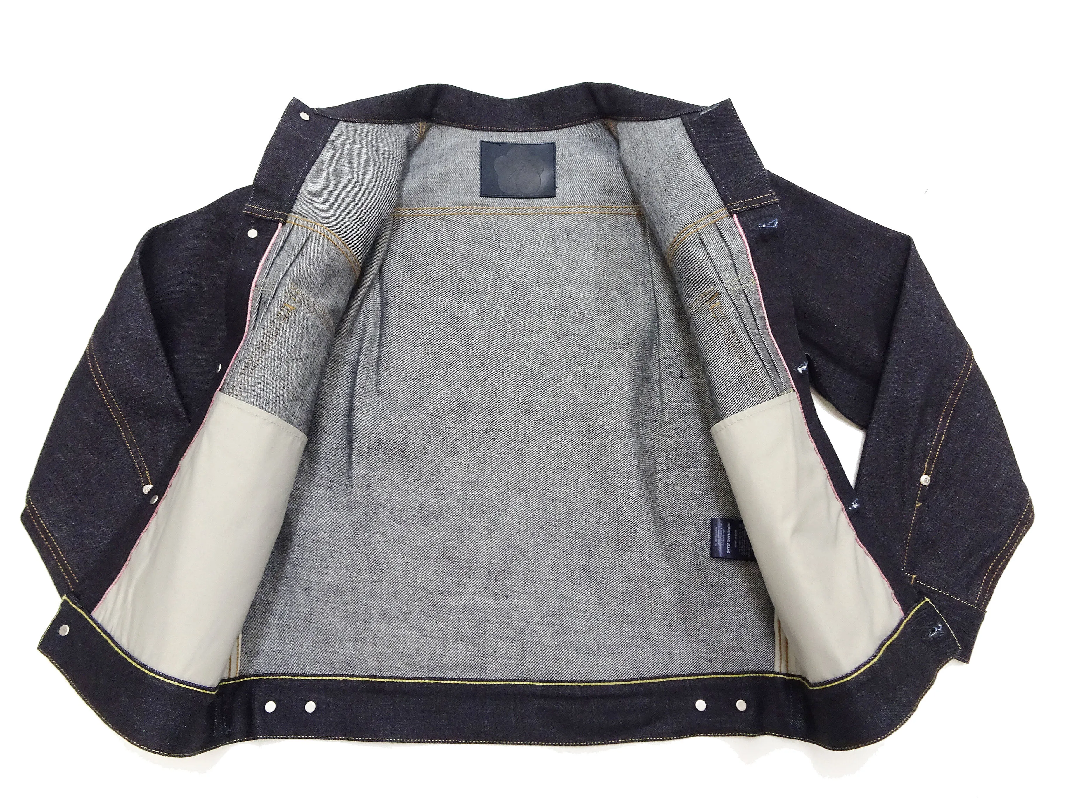 Momotaro Jeans Denim Jacket #002 Men's 1953 Type 2 Style 14.7oz. Zimbabwean Cotton Deep Indigo Denim Jean Jacket MMGJ0002 Sanforized, Unwashed Finish