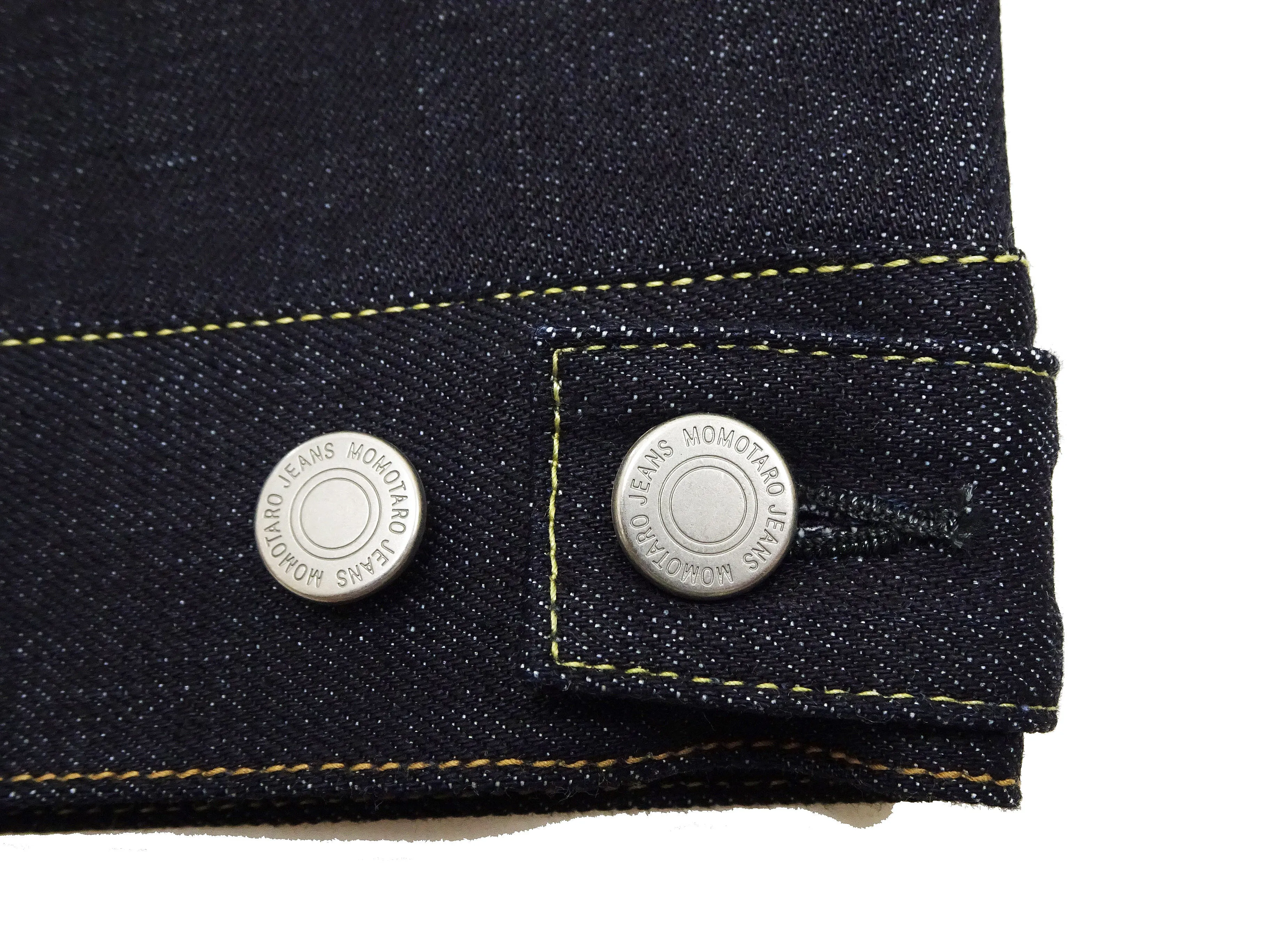 Momotaro Jeans Denim Jacket #002 Men's 1953 Type 2 Style 14.7oz. Zimbabwean Cotton Deep Indigo Denim Jean Jacket MMGJ0002 Sanforized, Unwashed Finish