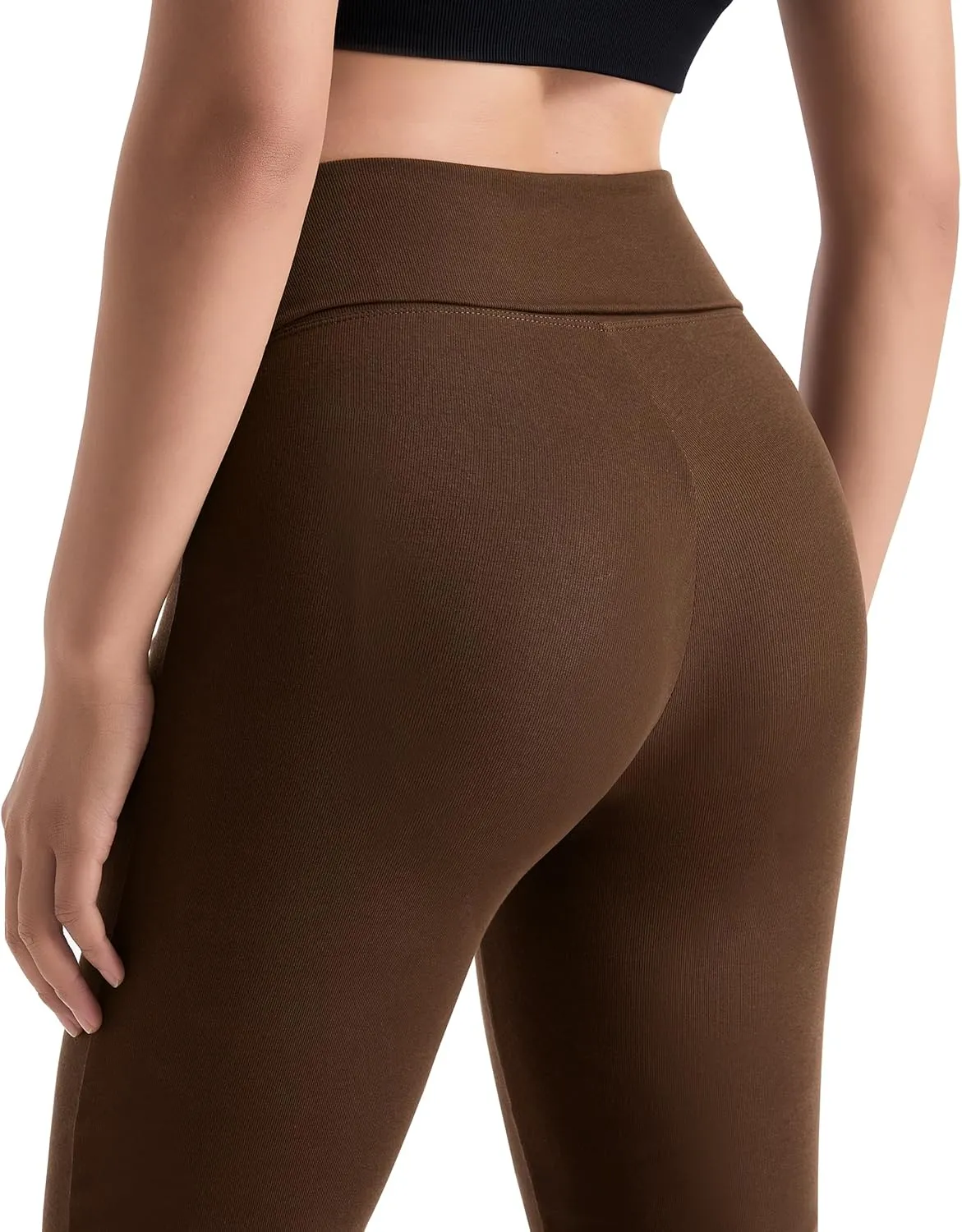 MOOSLOVER Women Flare Leggings Fold Over Bootcut Yoga Pants Casual Y2K Lounge Pants Comfy Cotton Leggings