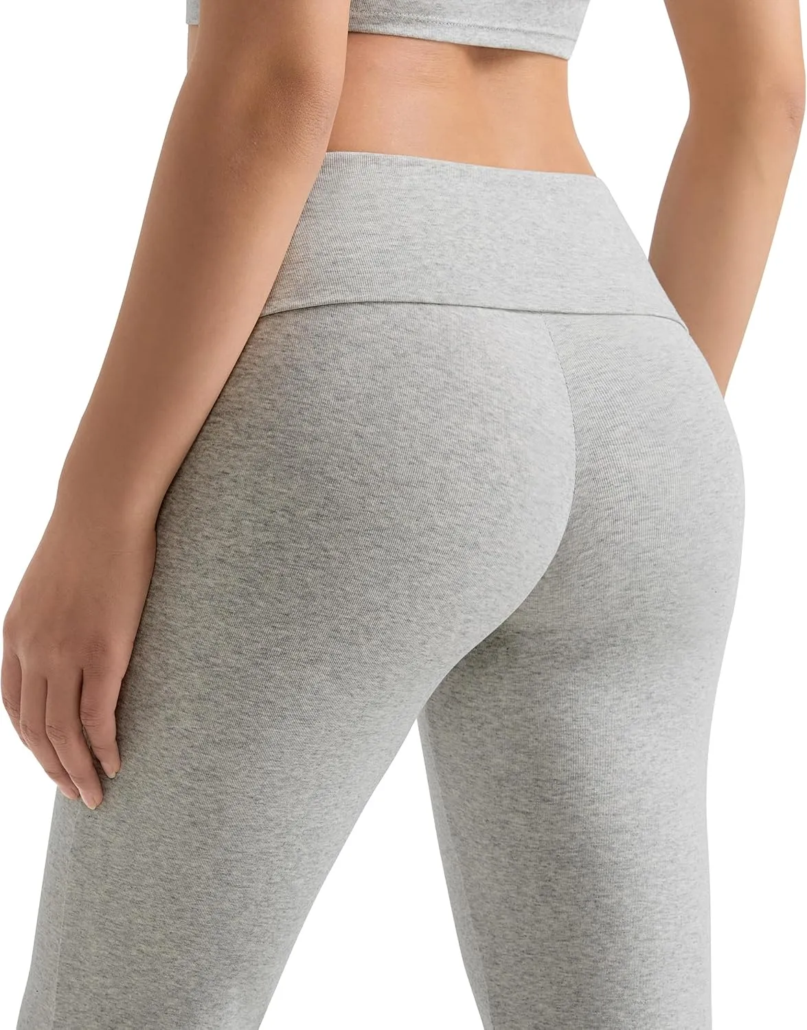 MOOSLOVER Women Flare Leggings Fold Over Bootcut Yoga Pants Casual Y2K Lounge Pants Comfy Cotton Leggings