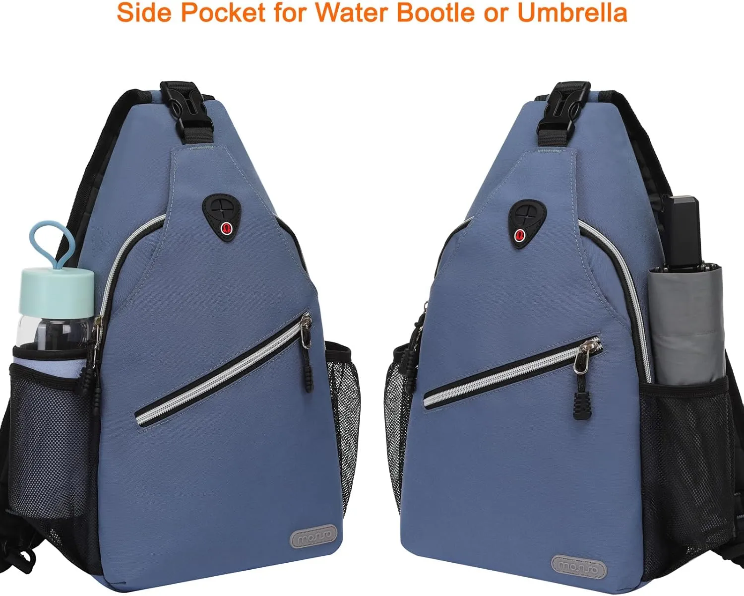 MOSISO Sling Backpack, Multipurpose Crossbody Shoulder Bag Travel Hiking Daypack