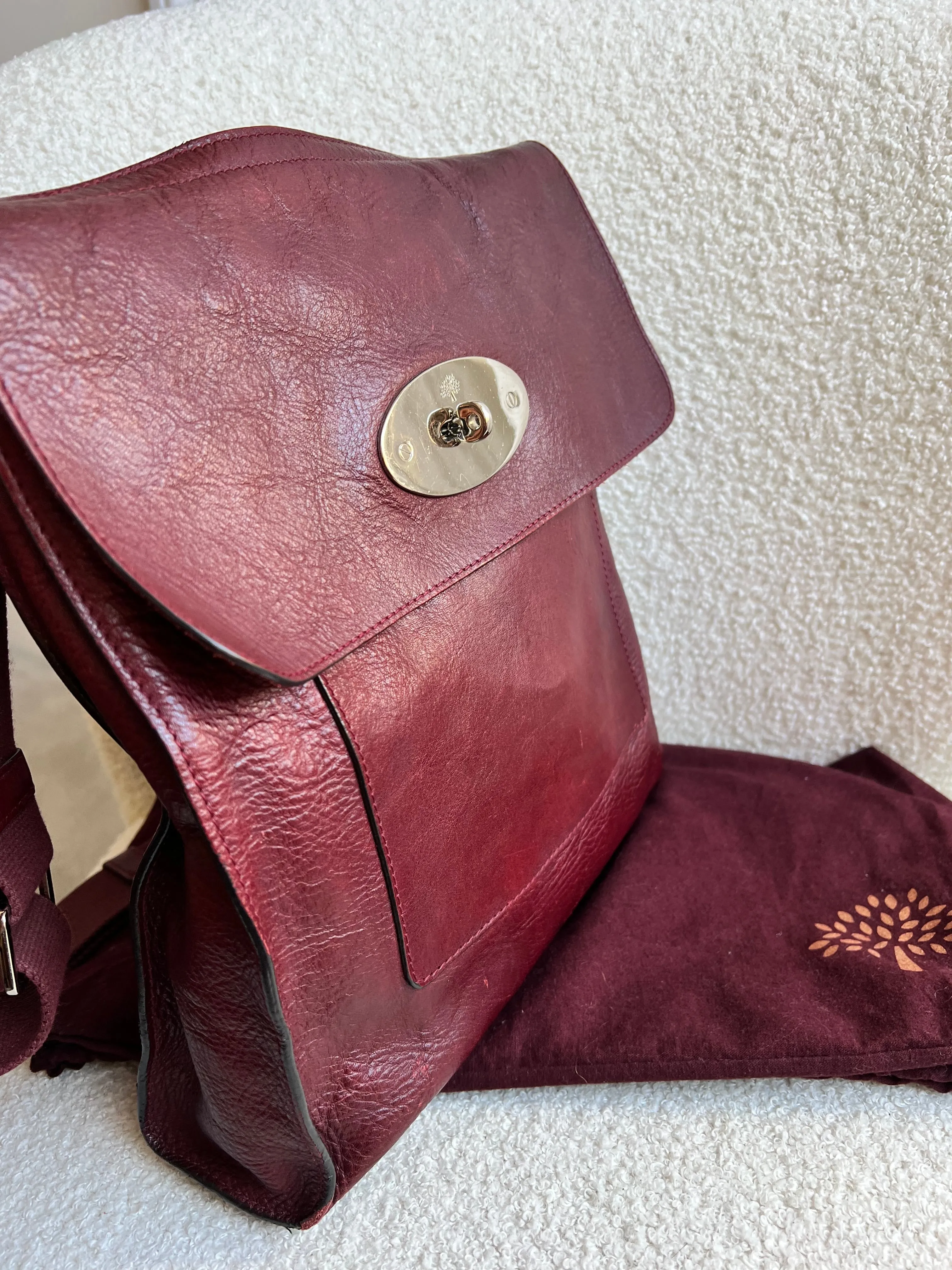Mulberry Large Oxblood Antony (RRP £695)