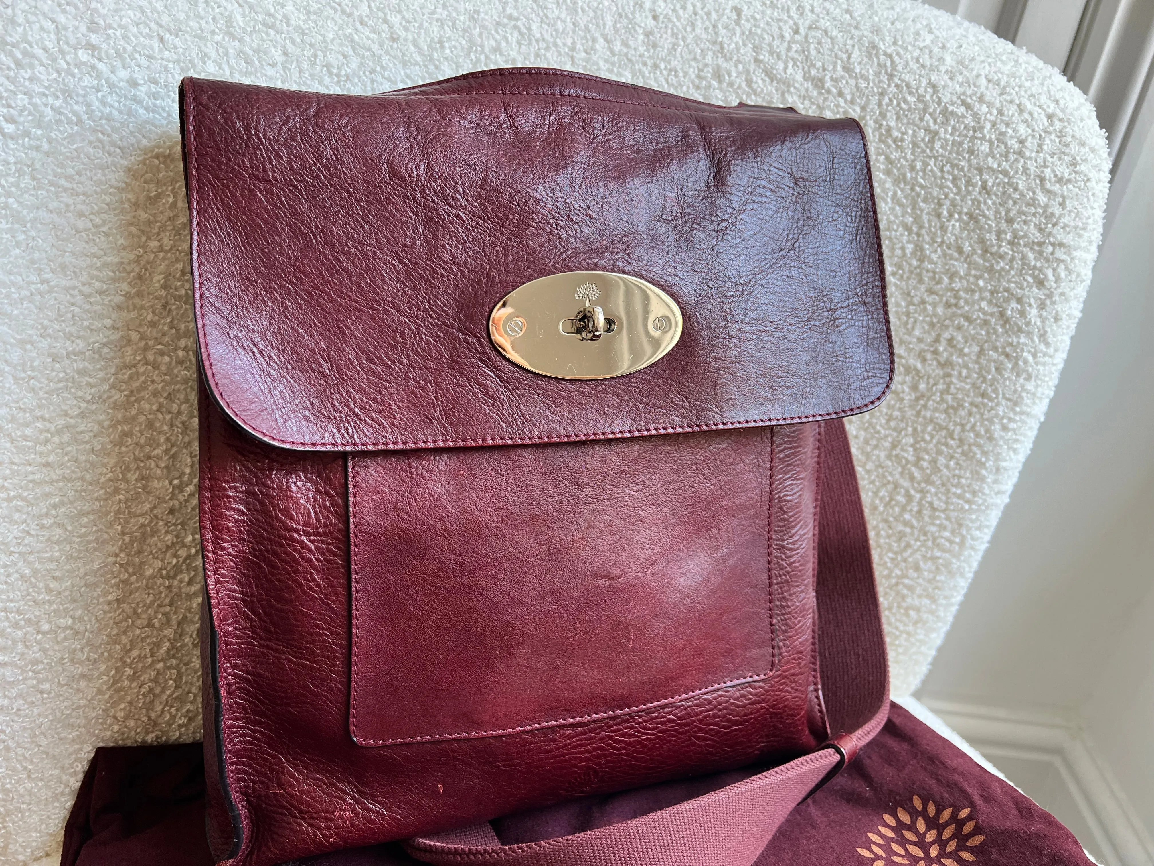 Mulberry Large Oxblood Antony (RRP £695)