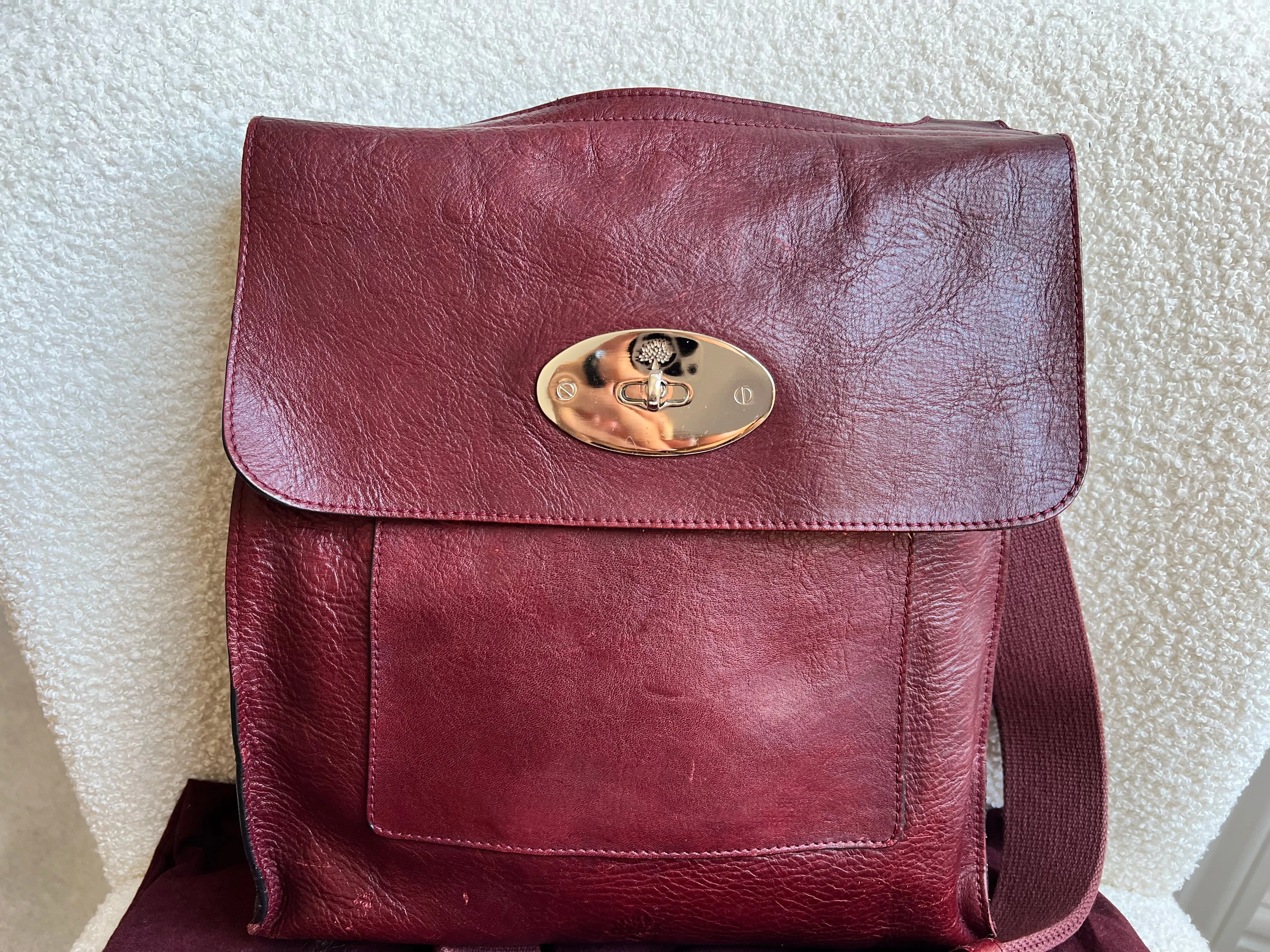 Mulberry Large Oxblood Antony (RRP £695)