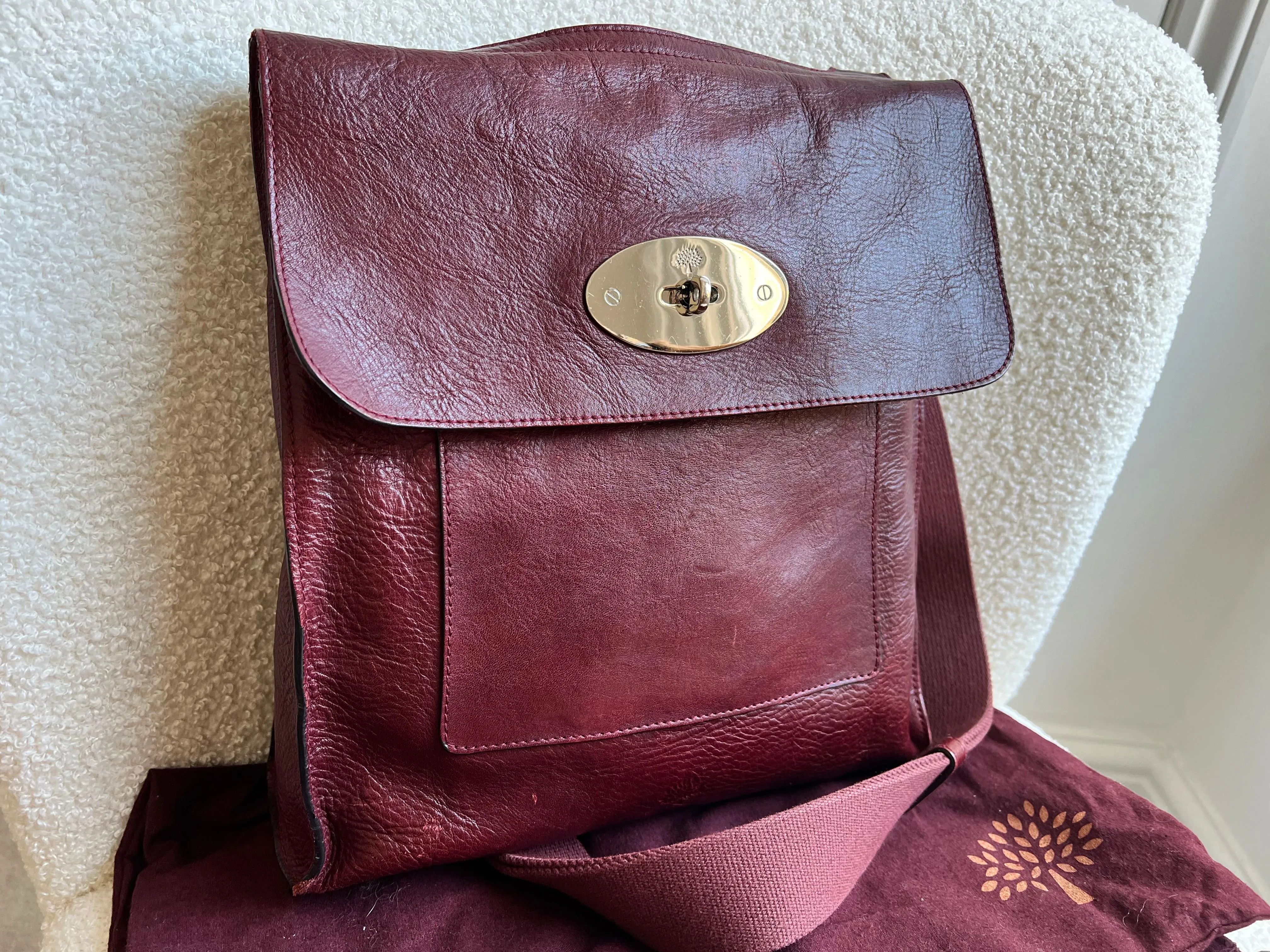 Mulberry Large Oxblood Antony (RRP £695)