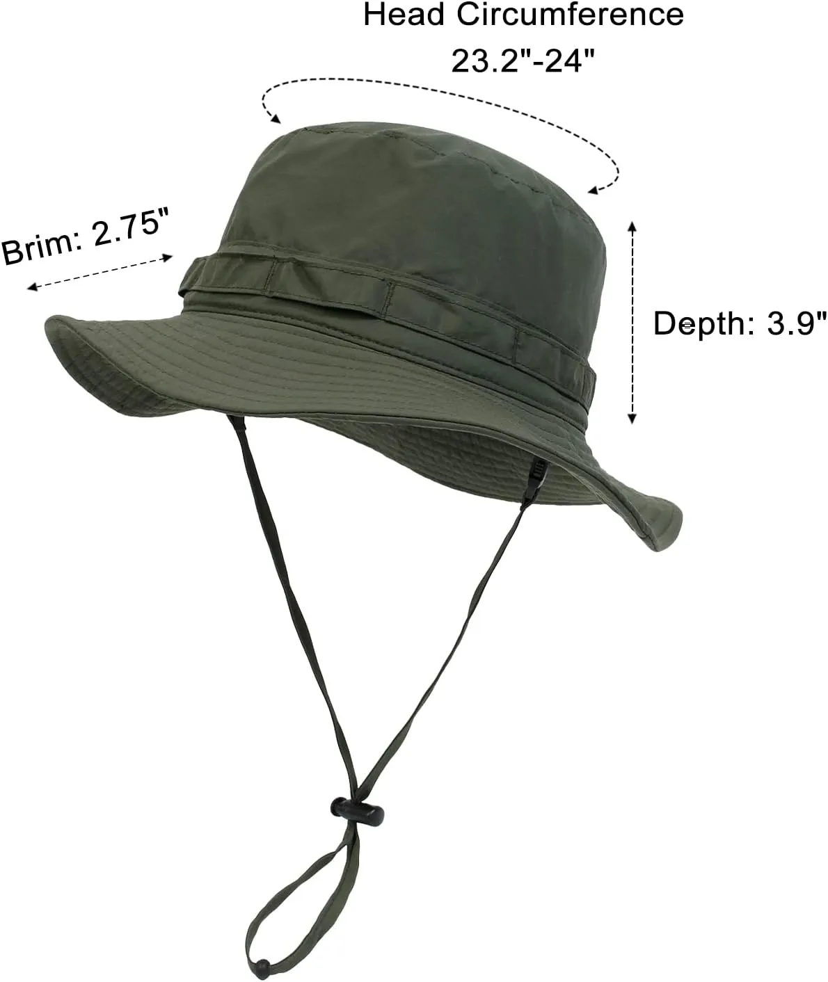 Muryobao Men Sun Hat Summer UPF 50  Boonie Bucket Hats Wide Brim Breathable Foldable Safari Fishing Cap
