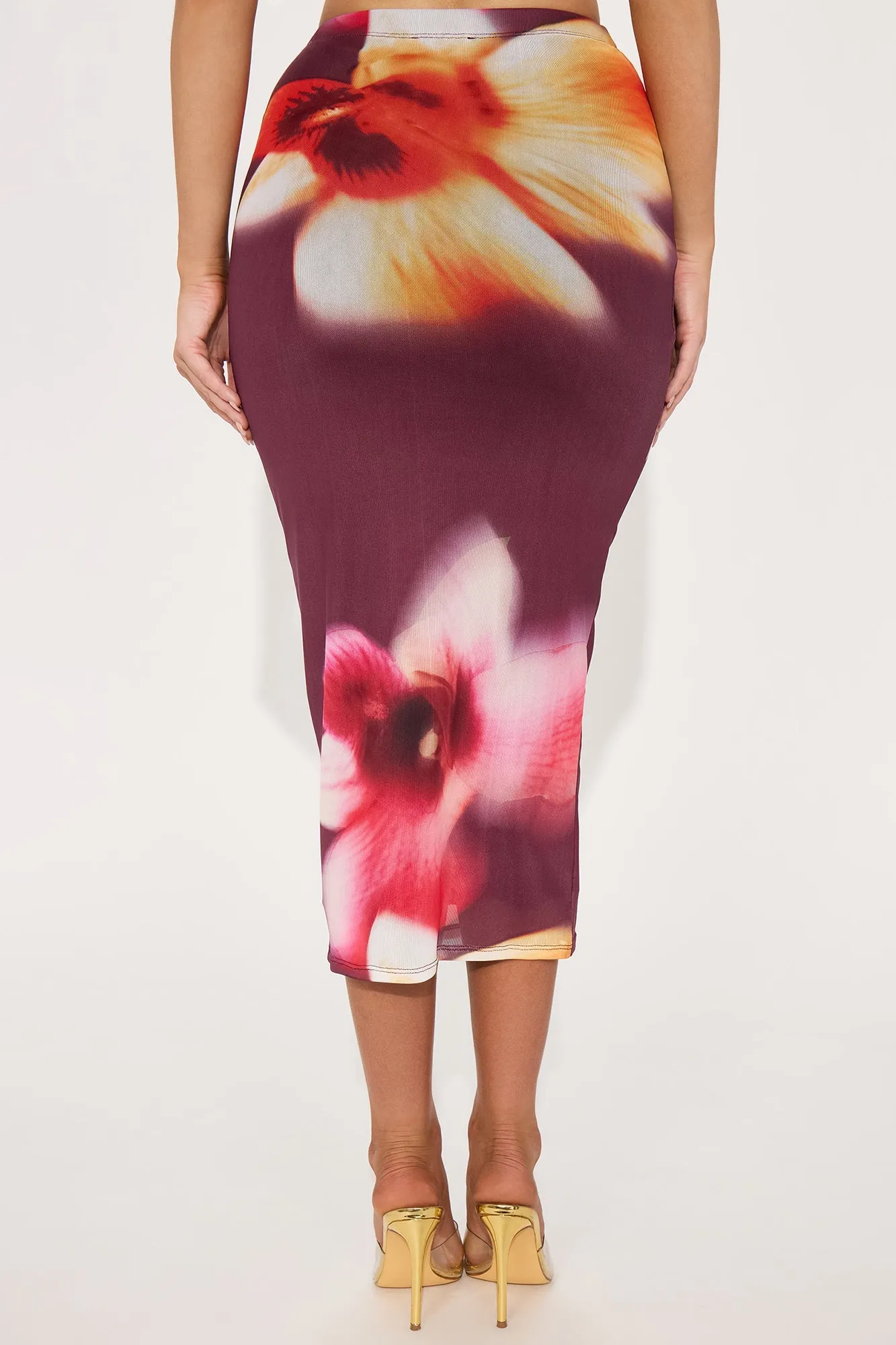 My Love For You Mesh Midi Skirt - Multi Color