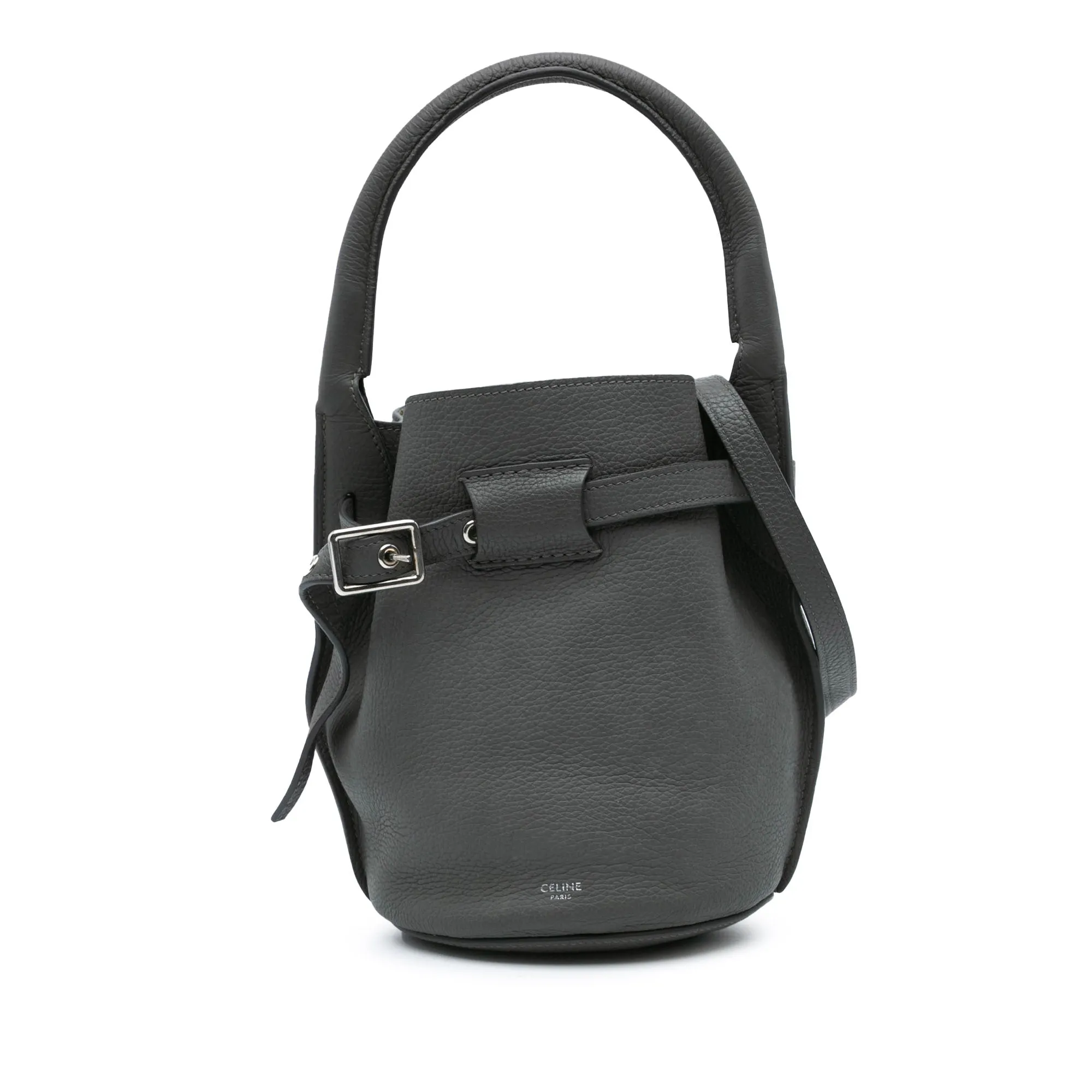 Nano Leather Big Bucket Bag