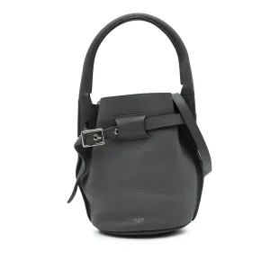 Nano Leather Big Bucket Bag