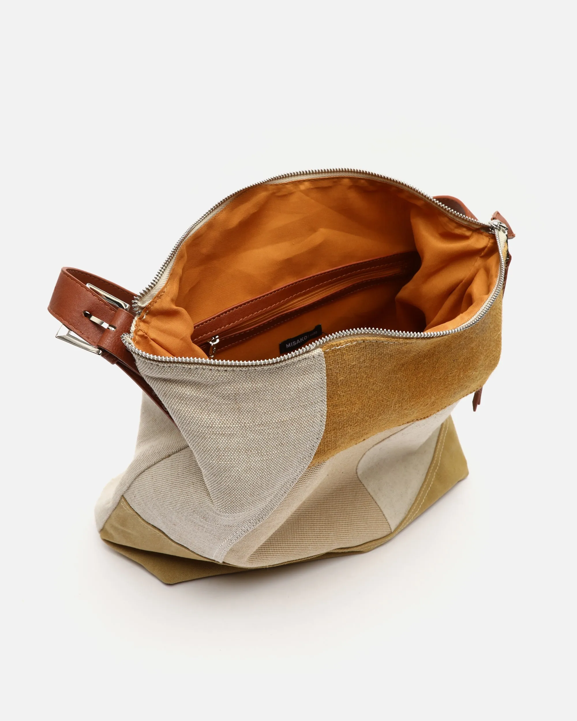 Narcisa bolso hobo con estampado patchwork