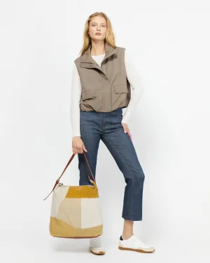 Narcisa bolso hobo con estampado patchwork
