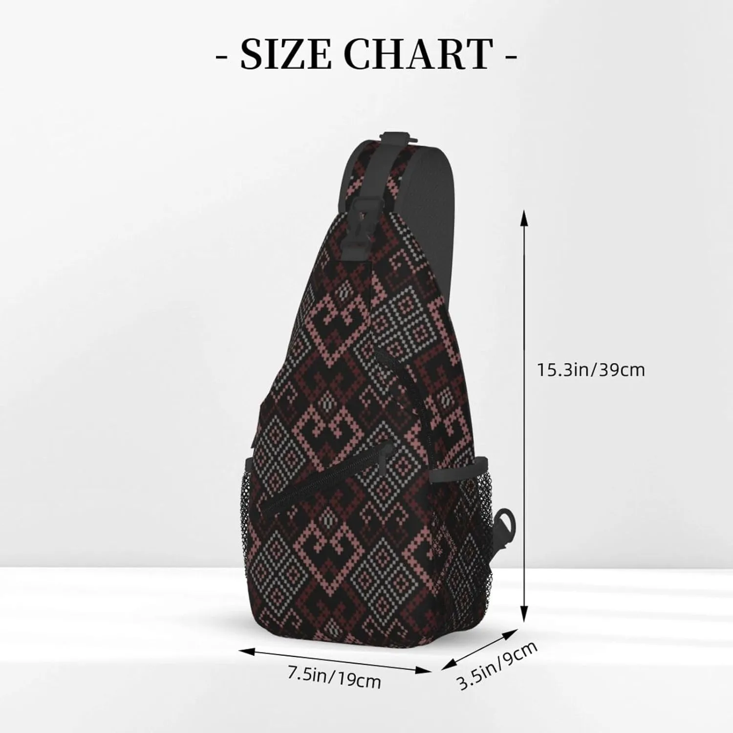 Native American Indian Tribes Crossbody Bag Fitness Sports Travel Hiking Backpack National Culture Chest Bag Shoulder Bag for Women and Men