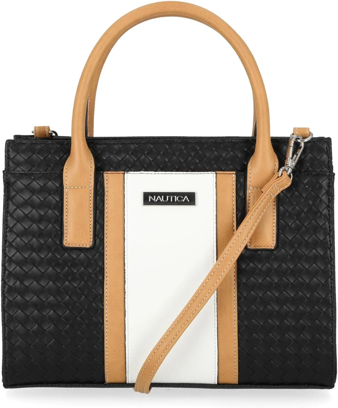 Nautica Womens Sandy Jr. Top Handel Satchel with Removable Crossbody Strap
