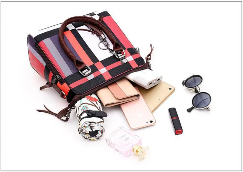 New 4pcs/Set Women Composite Bags High Quality Ladies Purses and Handbags Female PU Leather Shoulder Messenger Bags Tote Bag