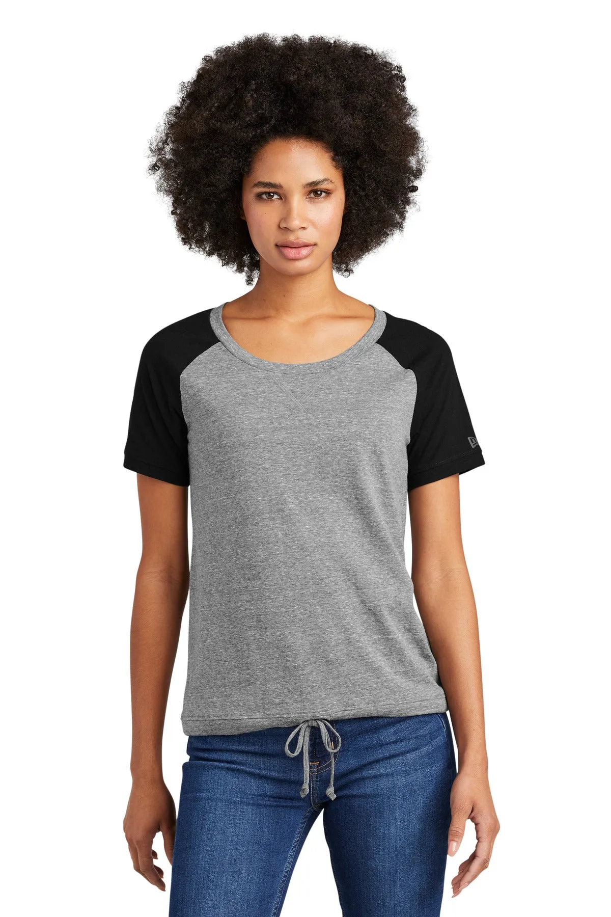 New Era  ®  Women's Tri-Blend Performance Cinch Tee. LNEA133 Plus Size