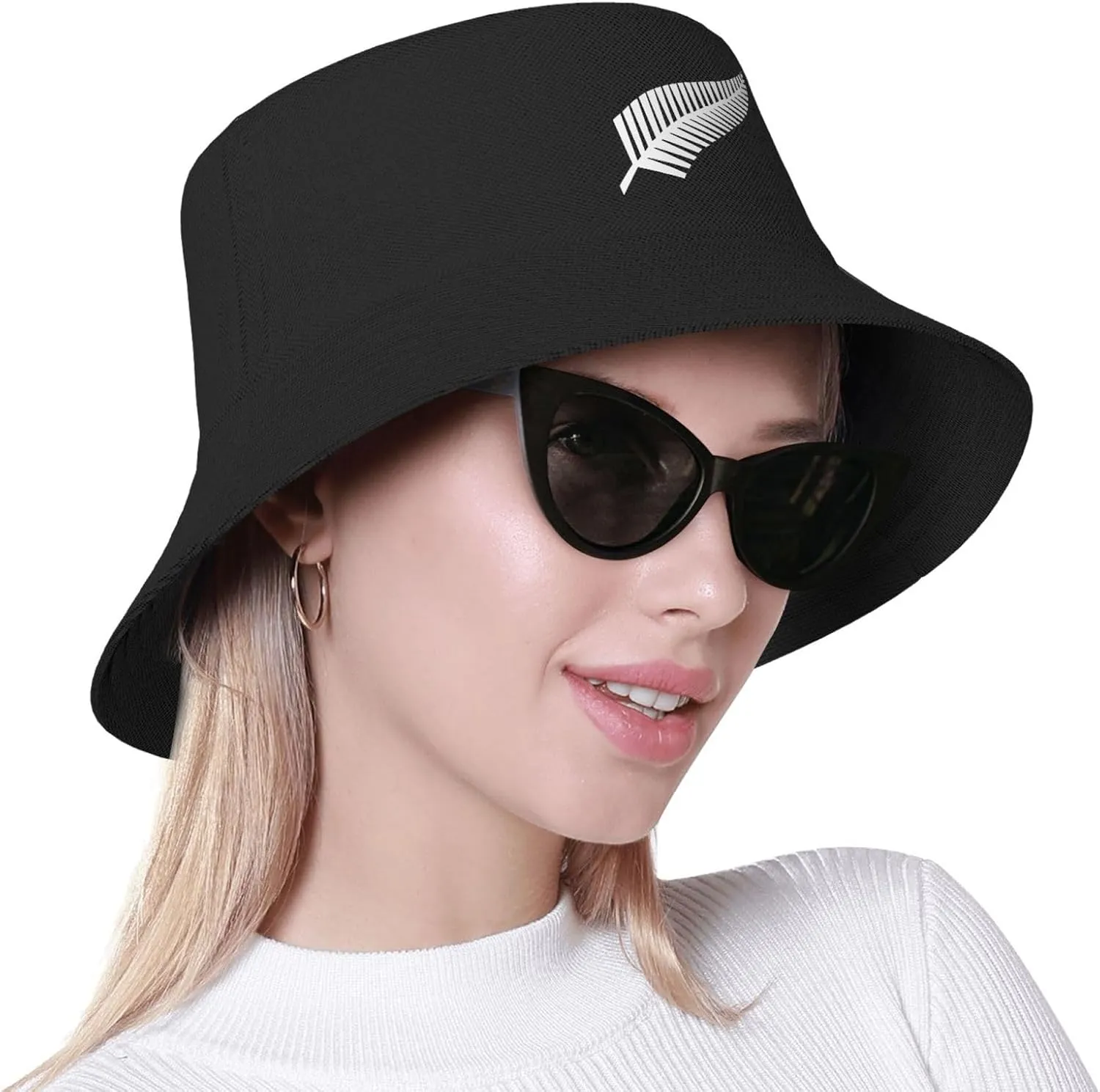 New Zealand Maori Fern Bucket HatUnisex Packable Outdoor Fashio Sunshade Fisherman Hat