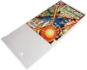 N'icePackaging - 200 Qty Protective Comic Book Sleeves - Super Clear OPP Plastic Bags - 7.2" x 10" - for All Current Modern-Age Comics/Photos/Lithographs/Certificates - Knurling Edges