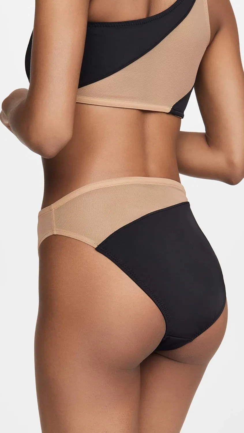 Norma Kamali Women's Snake Mesh Bikini Bottoms