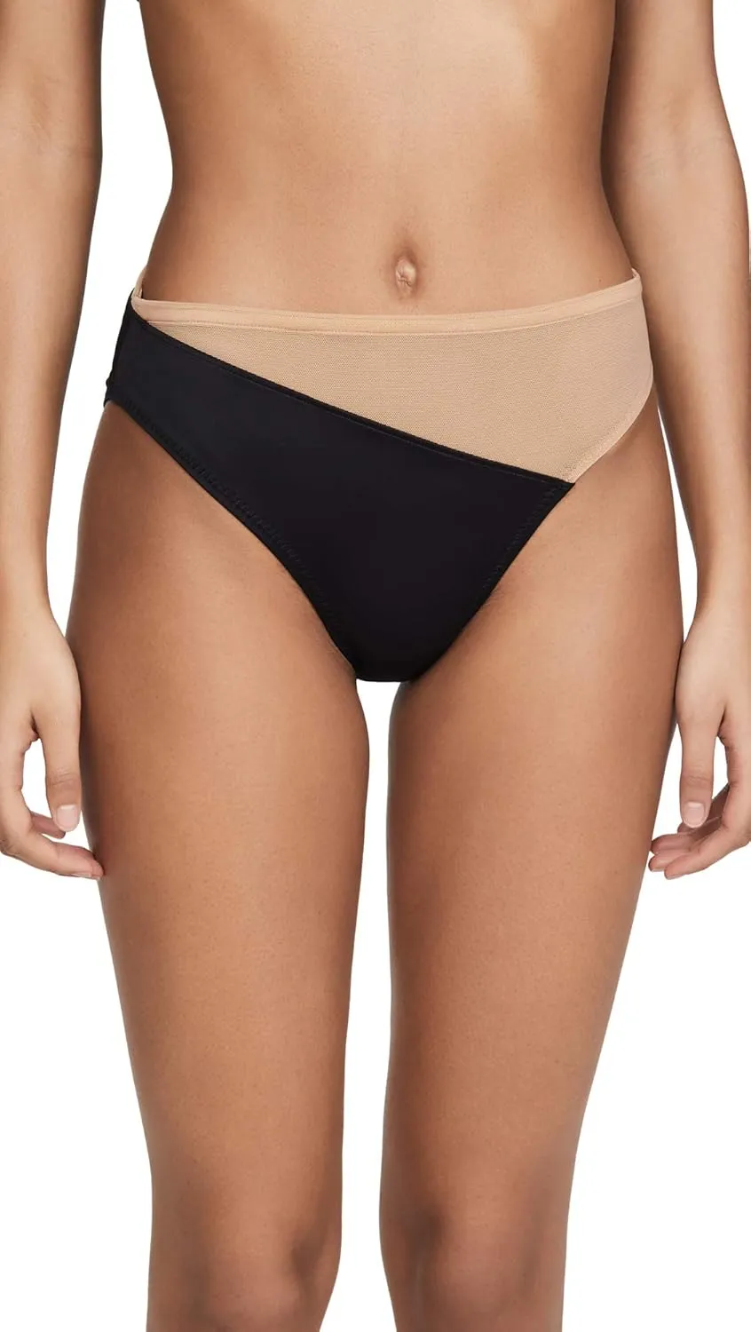Norma Kamali Women's Snake Mesh Bikini Bottoms