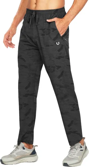 NORTHYARD Men's Athletic Pants Running Workout Joggers Lightweight Gym Jogging Track Casual Sweatpants with Zipper Pockets