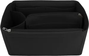 NOTAG Purse Organizer Insert,Felt Bag Organizer with Zipper Bag for Handbags Tote Organizer Shaper