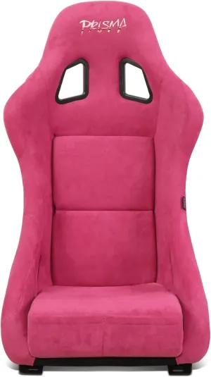 NRG Innovations FRP-303FH-PRISMA Prisma Fixed Back Bucket Racing Seat with Bottom Mount Bracket,Fushia/Mix Sparkled Paint Back