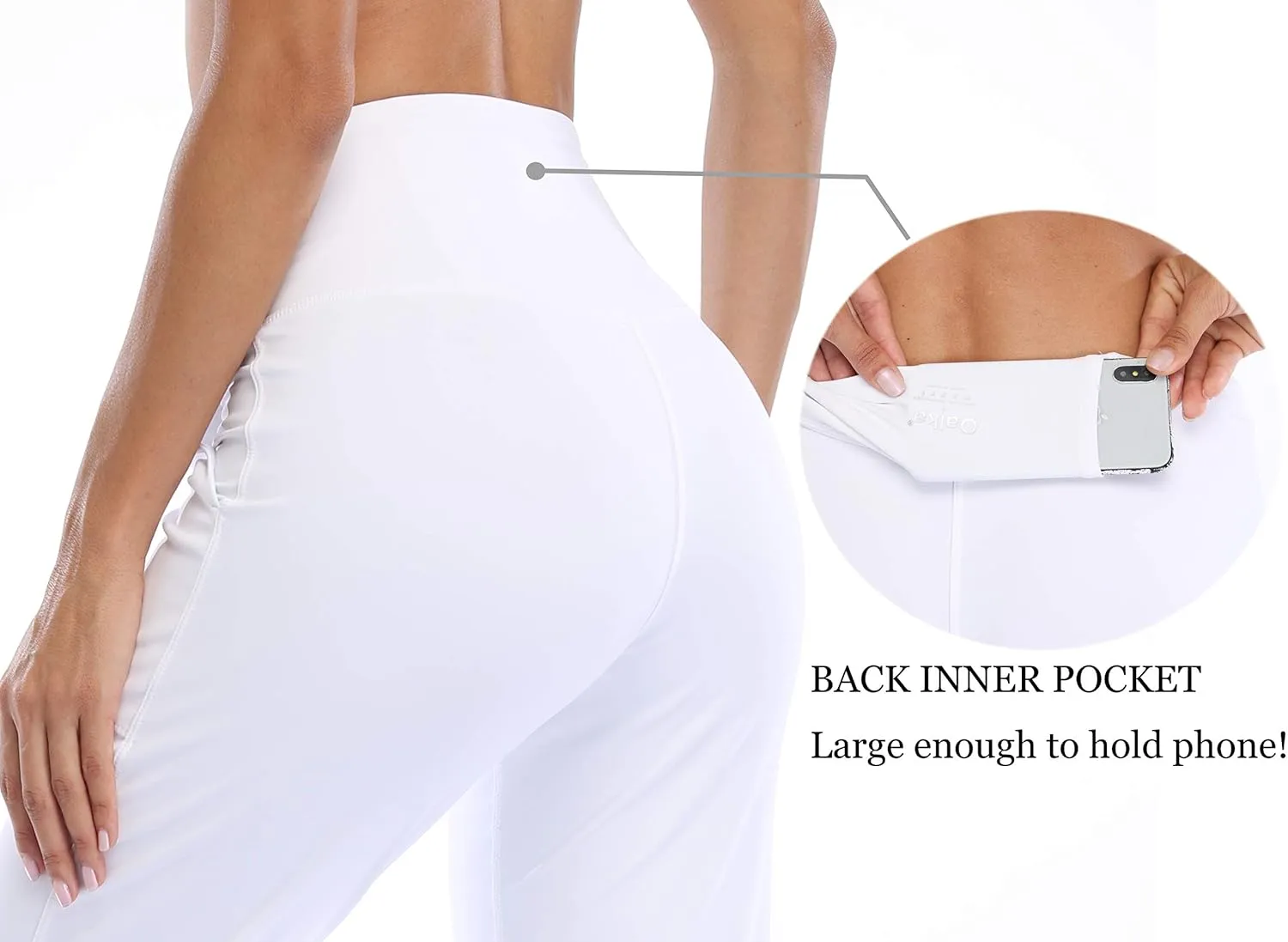 Oalka Women's Joggers High Waist Yoga Pockets Sweatpants Sport Workout Pants