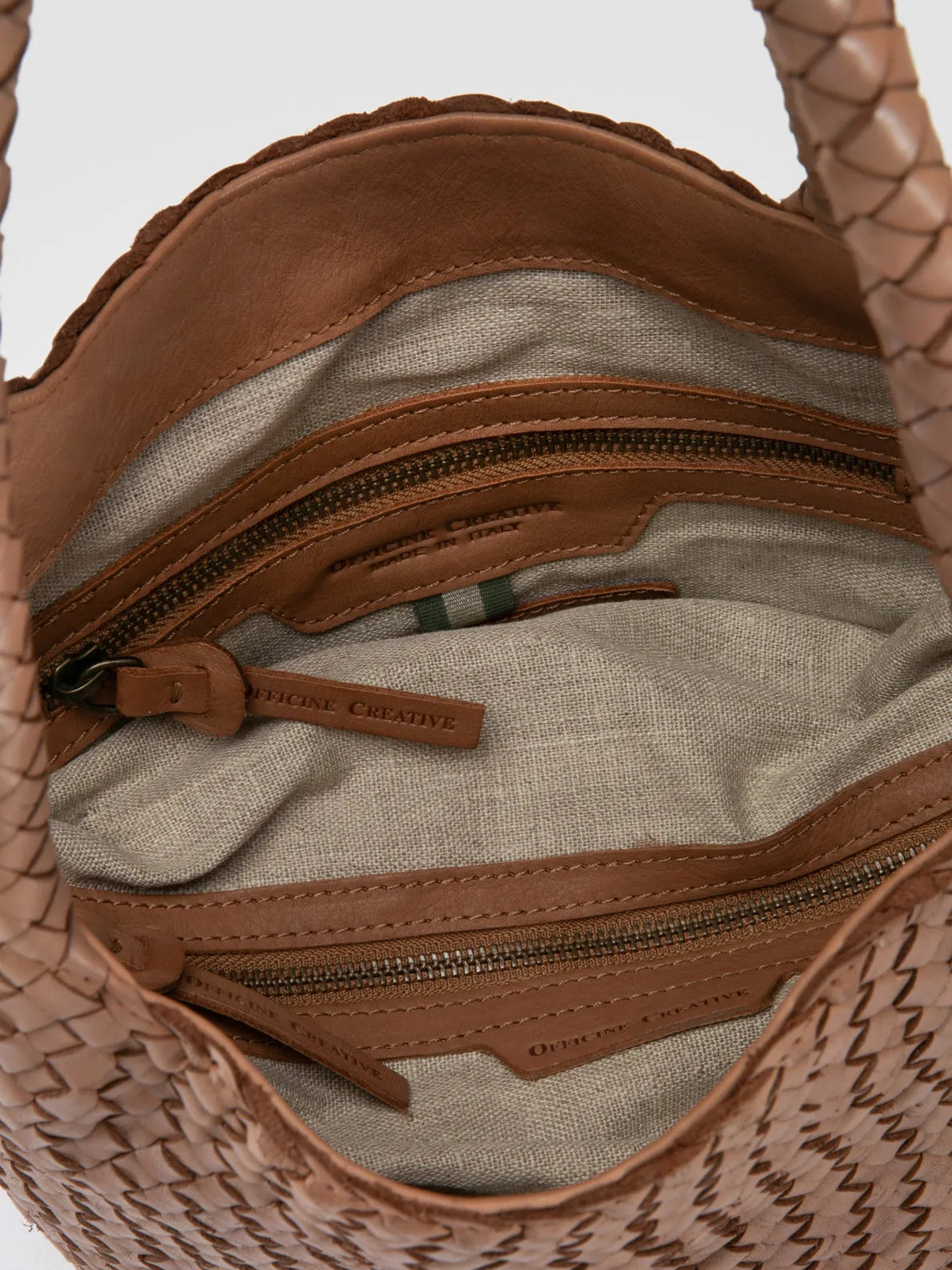 OC CLASS 072 - Brown Leather Shoulder Bag