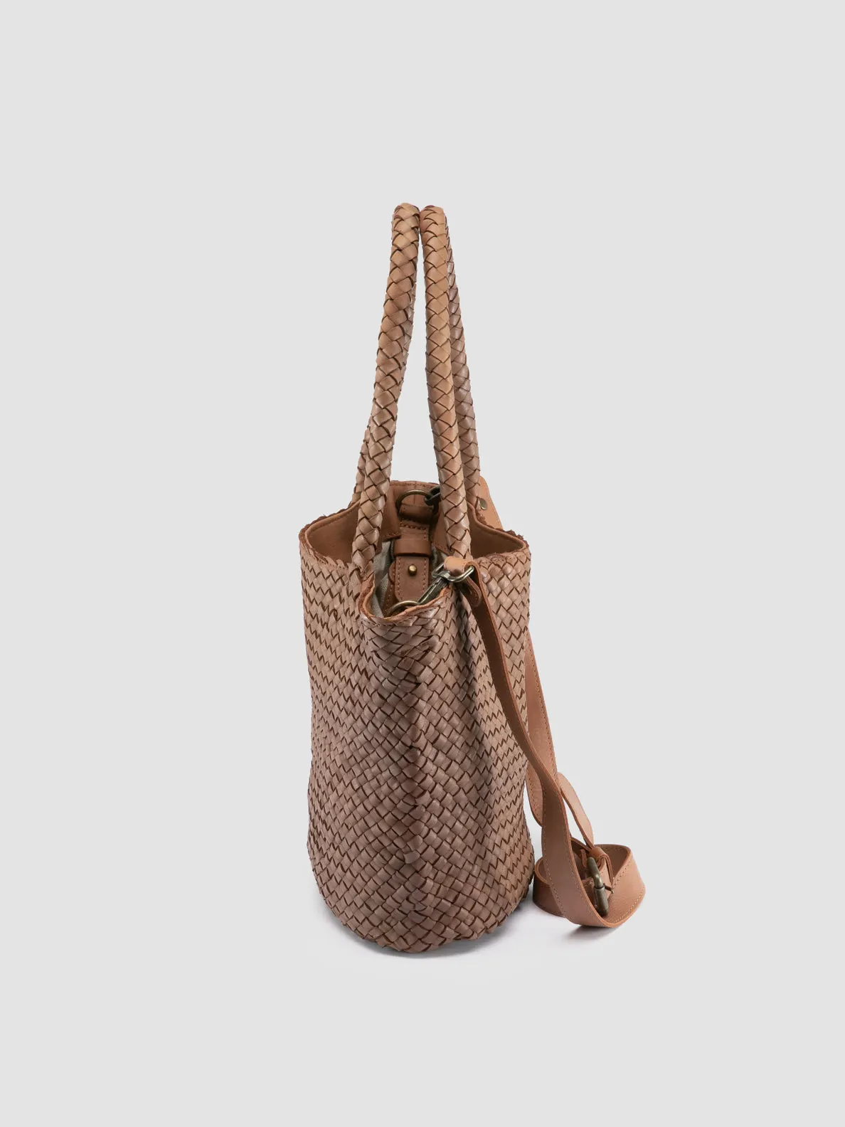 OC CLASS 072 - Brown Leather Shoulder Bag