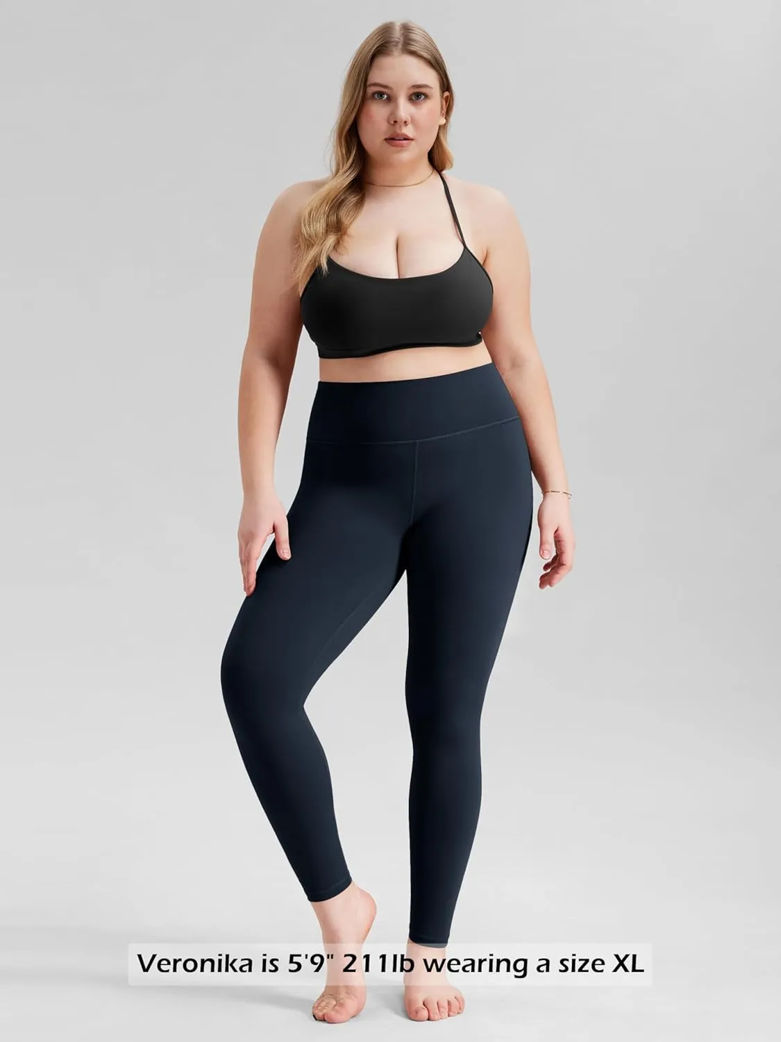 ODODOS ODLEX High Waist 7/8 Length Workout Leggings for Women, 25"/28" Tummy Control Athletic Running Leggings