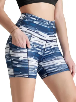 ODODOS Women's Tummy Control Biker Shorts 2.0 with Pockets High Waist Athletic Workout Yoga Shorts-5" / 8" / 10" Inseam