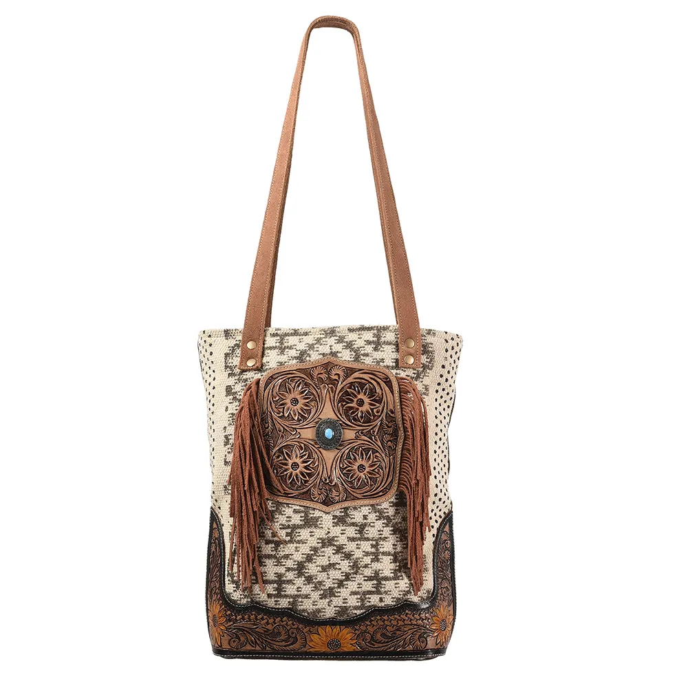 OHV114  Tote Upcycled Canvas Ladies Bag