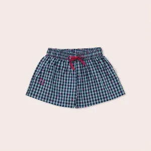 OLIVE AND THE CAPTAIN - GINGHAM BOWS WIDE SHORTS