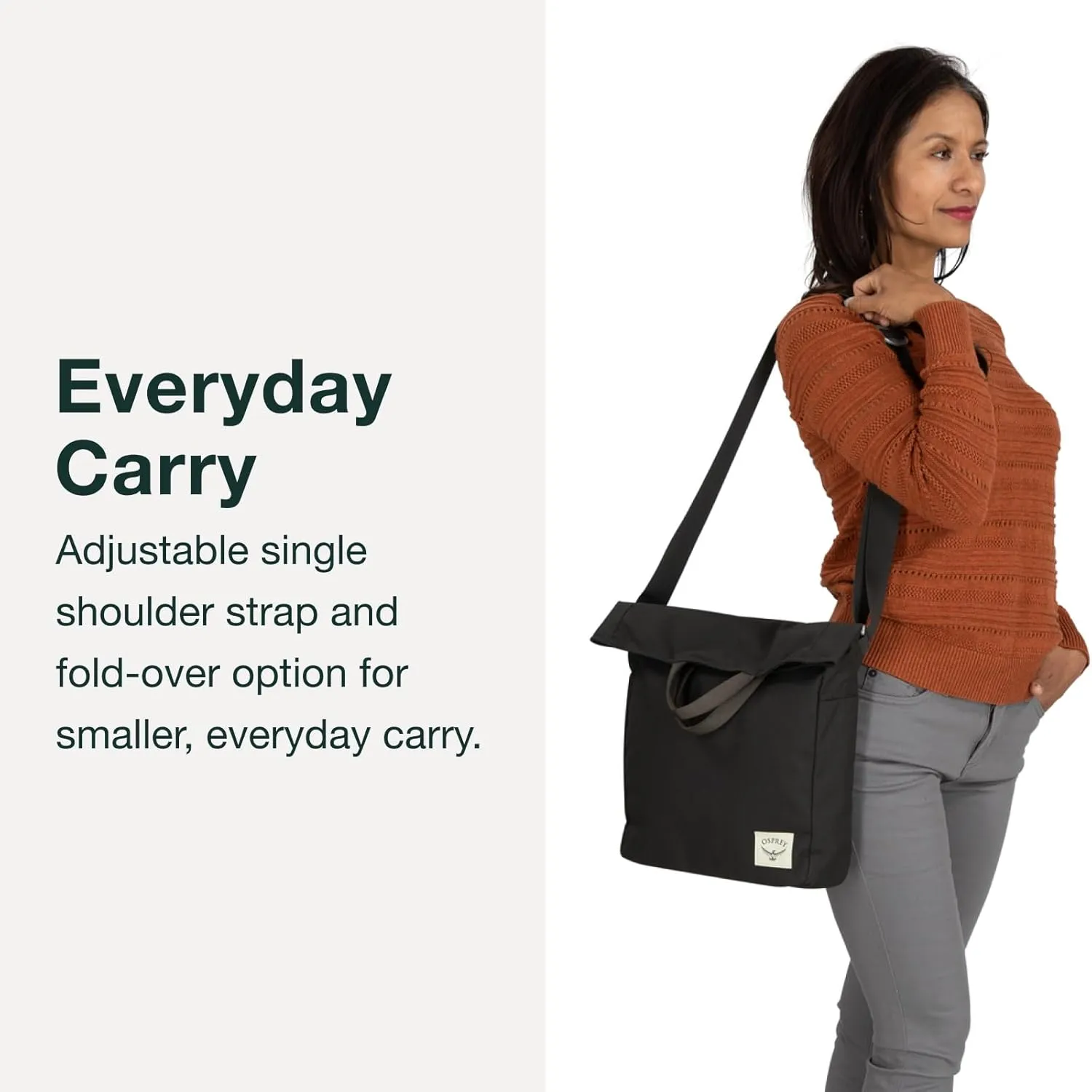 Osprey Arcane Crossbody Messenger Bag, Stonewash Black